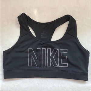 Nike Black Racerback Sports Bra Size L